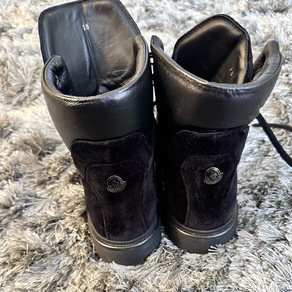 Moncler Velvet boots.